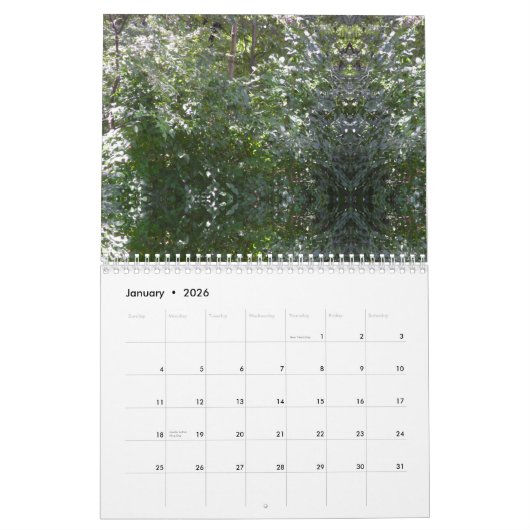 イリノイのまわりに州ワツカ カレンダー (1月 2026)