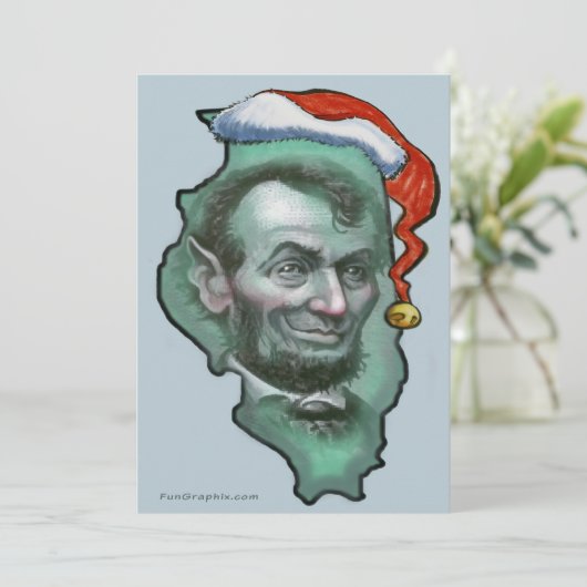 イリノイのクリスマス シーズンカード (スタンド正面)