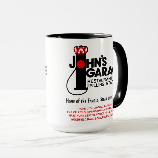イリノイのジョン・ガレージ・レストラン マグカップ (正面右)