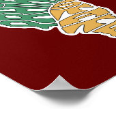 イリノイのニックネームワードアート ポスター (角)