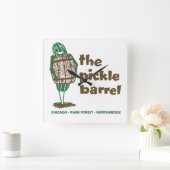 イリノイのピクルバレルレストラン スクエア壁時計 (ホーム)