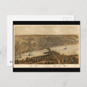 イリノイのペオリア(1867年) ポストカード (正面/裏面)