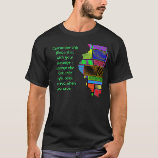 イリノイのワイシャツ-選挙または他のtexとのカスタム tシャツ