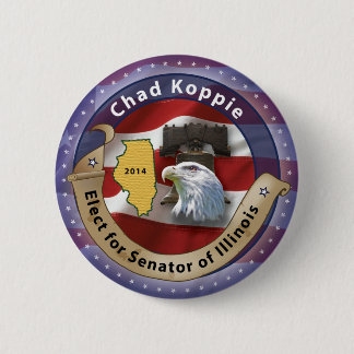 イリノイの上院議員のためのチャドKoppie - 2014年を選んで下さい 缶バッジ