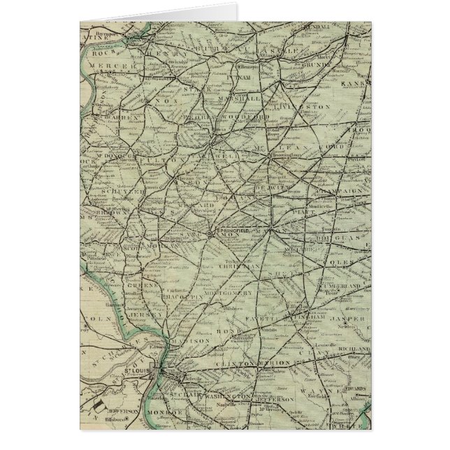 イリノイの公式線路地図 (正面)