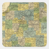 イリノイの地図2 スクエアシール (正面)