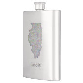 イリノイの地図 フラスク (左)
