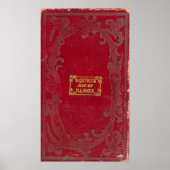 イリノイの地図 ポスター (正面)