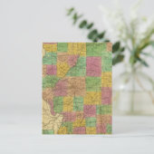 イリノイの地図 ポストカード (スタンド正面)