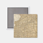 イリノイの地図 マグネット (正面/裏面)