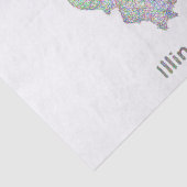 イリノイの地図 薄葉紙 (詳細)