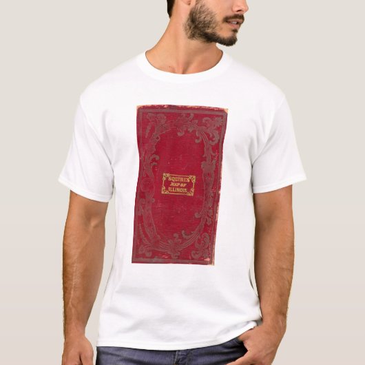 イリノイの地図 Tシャツ (正面)