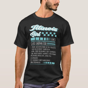 イリノイの女の子のドレス人間のうそ検出栄養F Tシャツ