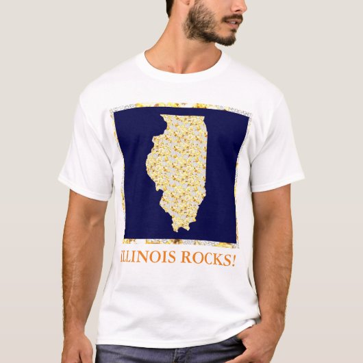 イリノイの岩 Tシャツ (正面)