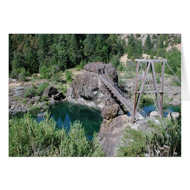 イリノイの川の歩道橋 (正面横)