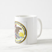 イリノイの州のシール コーヒーマグカップ (正面右)