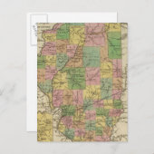 イリノイの新しい地図 ポストカード (正面/裏面)