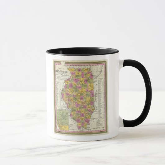 イリノイの新しい地図 マグカップ (右)