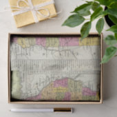 イリノイの新しい地図 薄葉紙 (ギフト)