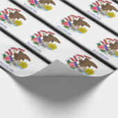 イリノイの旗 ラッピングペーパー (角)