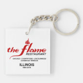 イリノイの炎のレストラン キーホルダー (裏面)