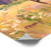 イリノイの美しい秋のファームハウスシーン ポスター (角)