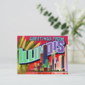 イリノイの郵便はがき ポストカード (スタンド正面)