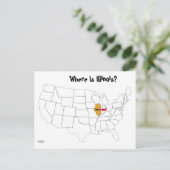 イリノイはどこだ? ポストカード (スタンド正面)