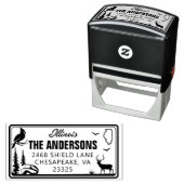 イリノイカスタムライセンスプレートの住所スタンプ セルフインキングスタンプ (インサイチュ)