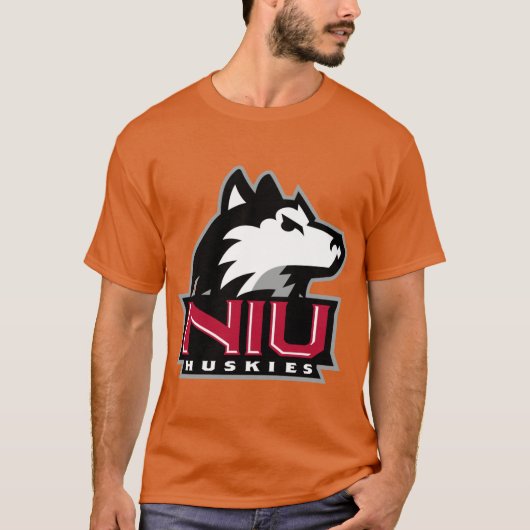 イリノイクール州北部のハスキー州 Tシャツ (正面)