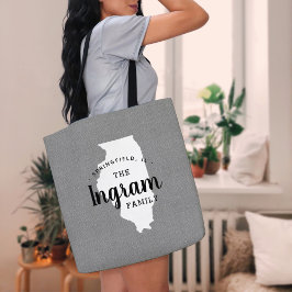 イリノイズファミリーモノグラム州トートバッグ トートバッグ