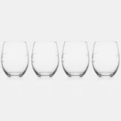 イリノイズホームスウィートホーム ステムなしワイングラス (左)