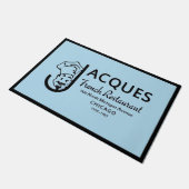 イリノイフランスの州シカゴのジャックレストラン ドアマット (アングル)