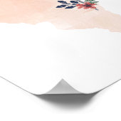 イリノイフローラ水彩州 ポスター (角)