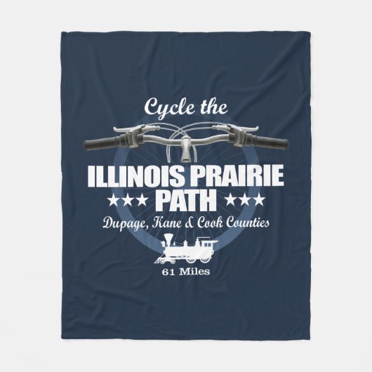 イリノイプレーリーパス(H2) フリースブランケット (正面)