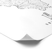 イリノイミニマル通りの地図 ポスター (角)