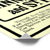 イリノイ中央鉄道ビンテージのポスター ポスター (角)