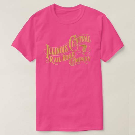 イリノイ中央鉄道ヴィンテージイリノイ中央線 Tシャツ (デザイン正面)