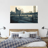 イリノイ中央鉄道建物列車シカゴ キャンバスプリント (インサイチュ (寝室))