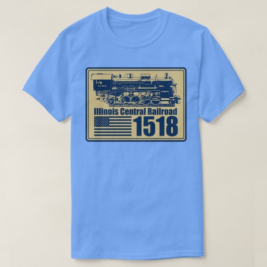 イリノイ中央鉄道1518 Tシャツ (デザイン正面)