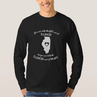 イリノイ出身の娘をイリノイから連れ出しても Tシャツ