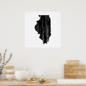 イリノイ動揺して州の概要 ポスター (キッチン)