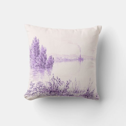 イリノイ川アットペオリアII装飾用クッション クッション (正面)