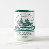 イリノイ川（ラフティング2） マグカップ (中央)