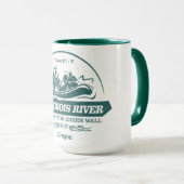 イリノイ川（ラフティング2） マグカップ (正面右)