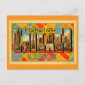 イリノイ州からの挨拶 ポストカード (正面)