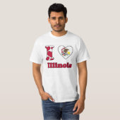 イリノイ州が大好き Tシャツ (正面フル)
