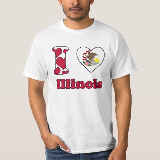イリノイ州が大好き Tシャツ (正面)