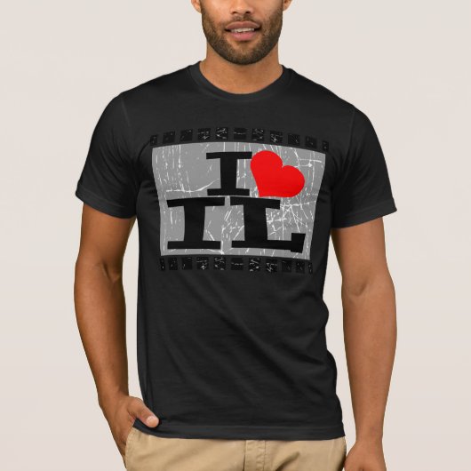 イリノイ州が大好き Tシャツ (正面)