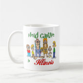 イリノイ州で捕獲される コーヒーマグカップ (左)